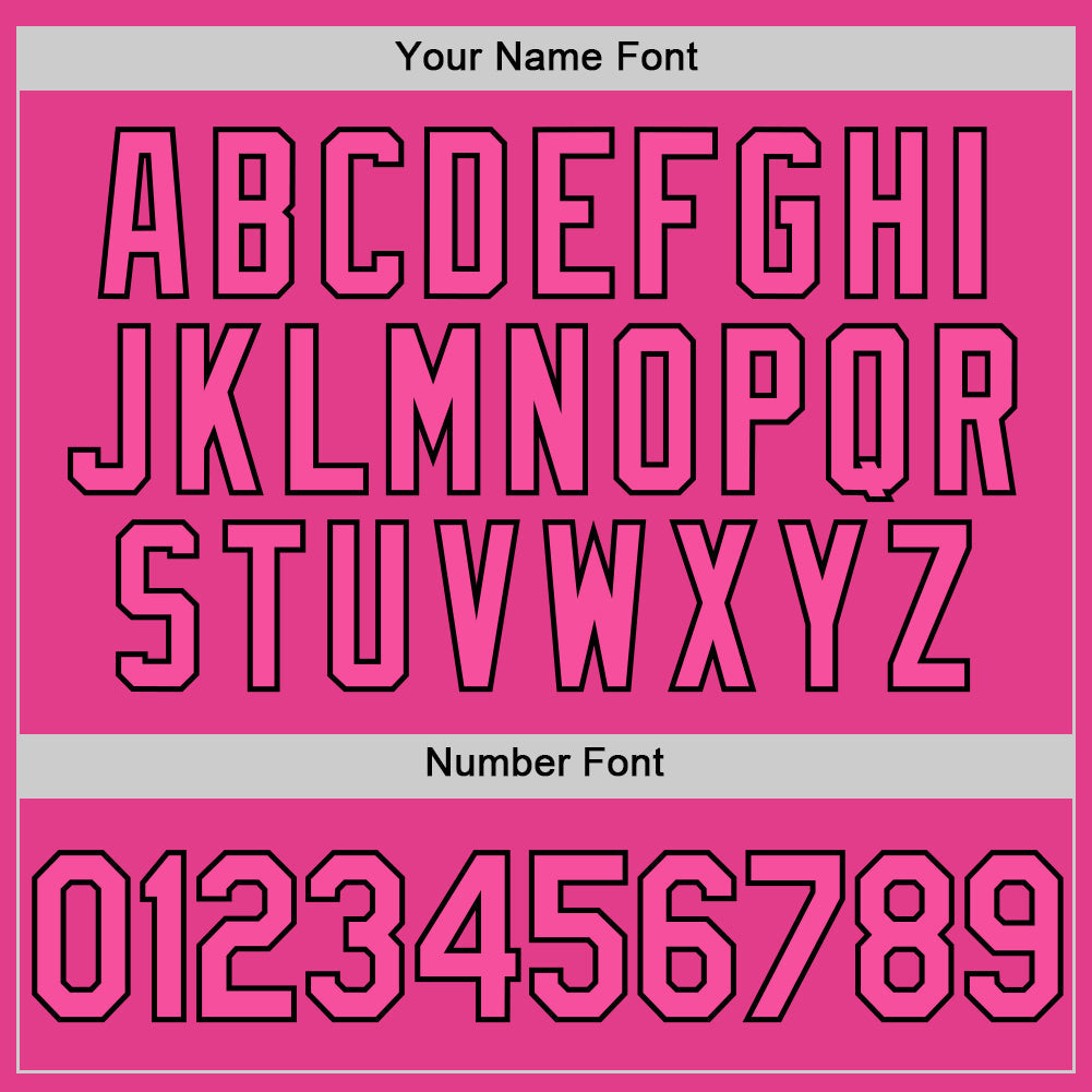 Custom Pink Black-White Authentic Throwback Baseball Jersey - Sky-Custom