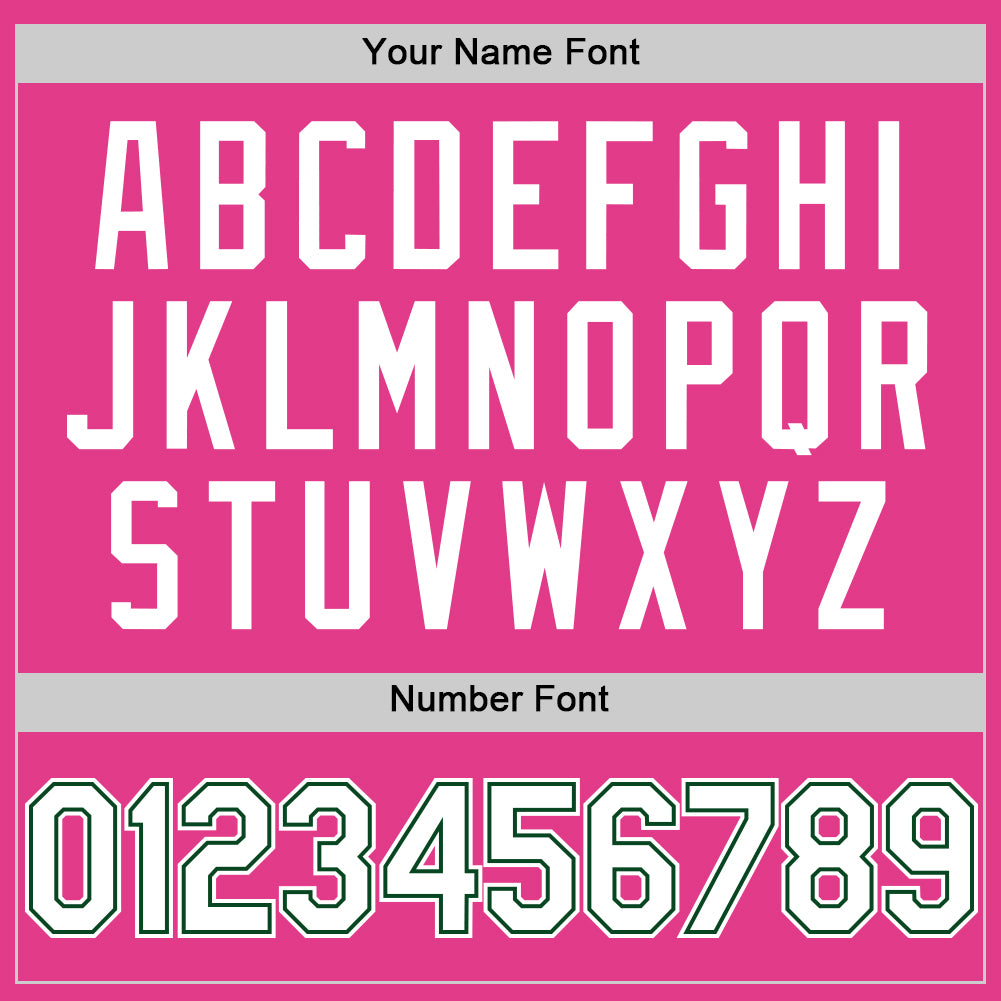 Custom Pink White-Green Mesh Authentic Throwback Baseball Jersey - Sky-Custom