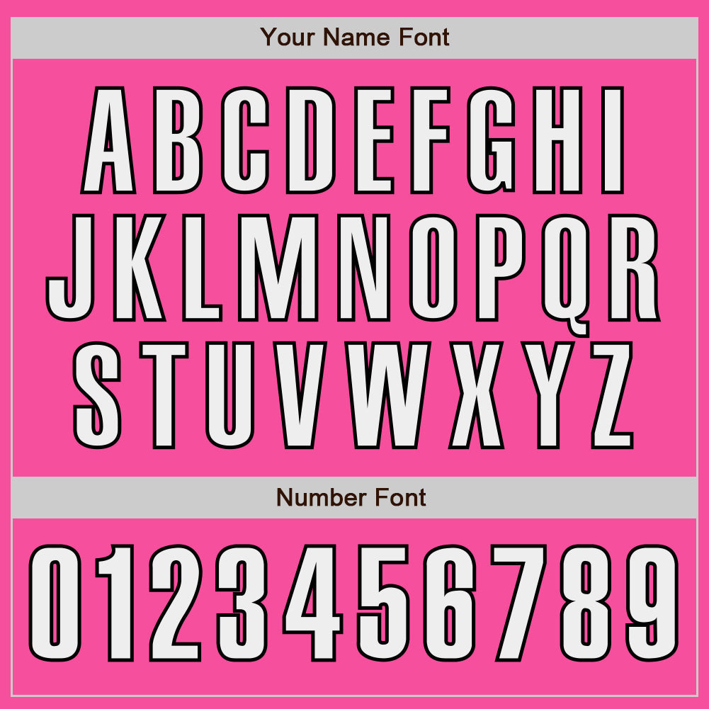 Custom Pink White-Black Authentic Baseball Jersey - Sky-Custom