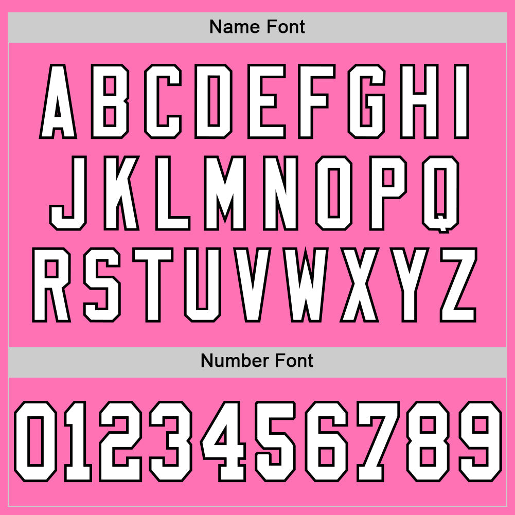 Custom Pink White-Black Mesh Authentic Throwback Football Jersey - Sky-Custom