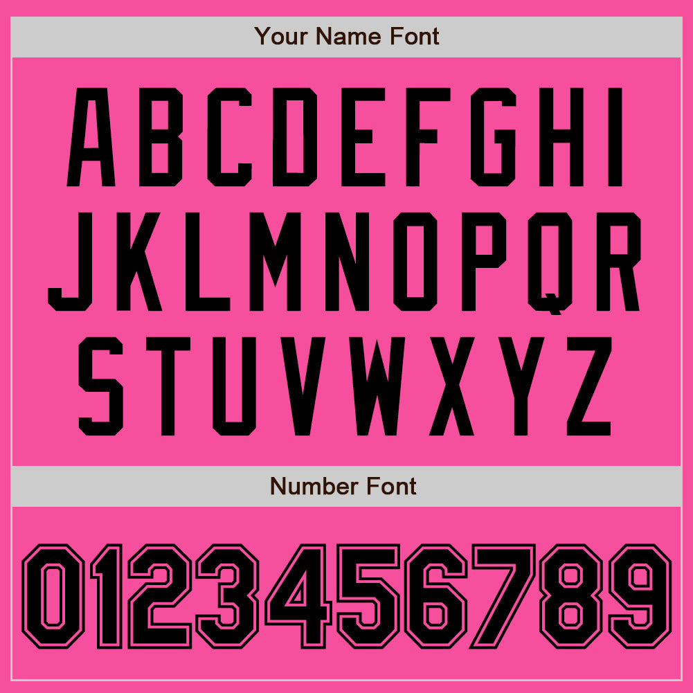 Custom Pink Black-White Authentic Baseball Jersey - Sky-Custom