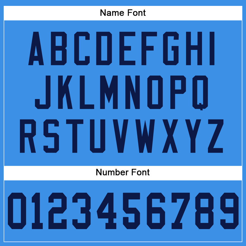 Custom Powder Blue Navy Mesh Authentic Football Jersey - Sky-Custom