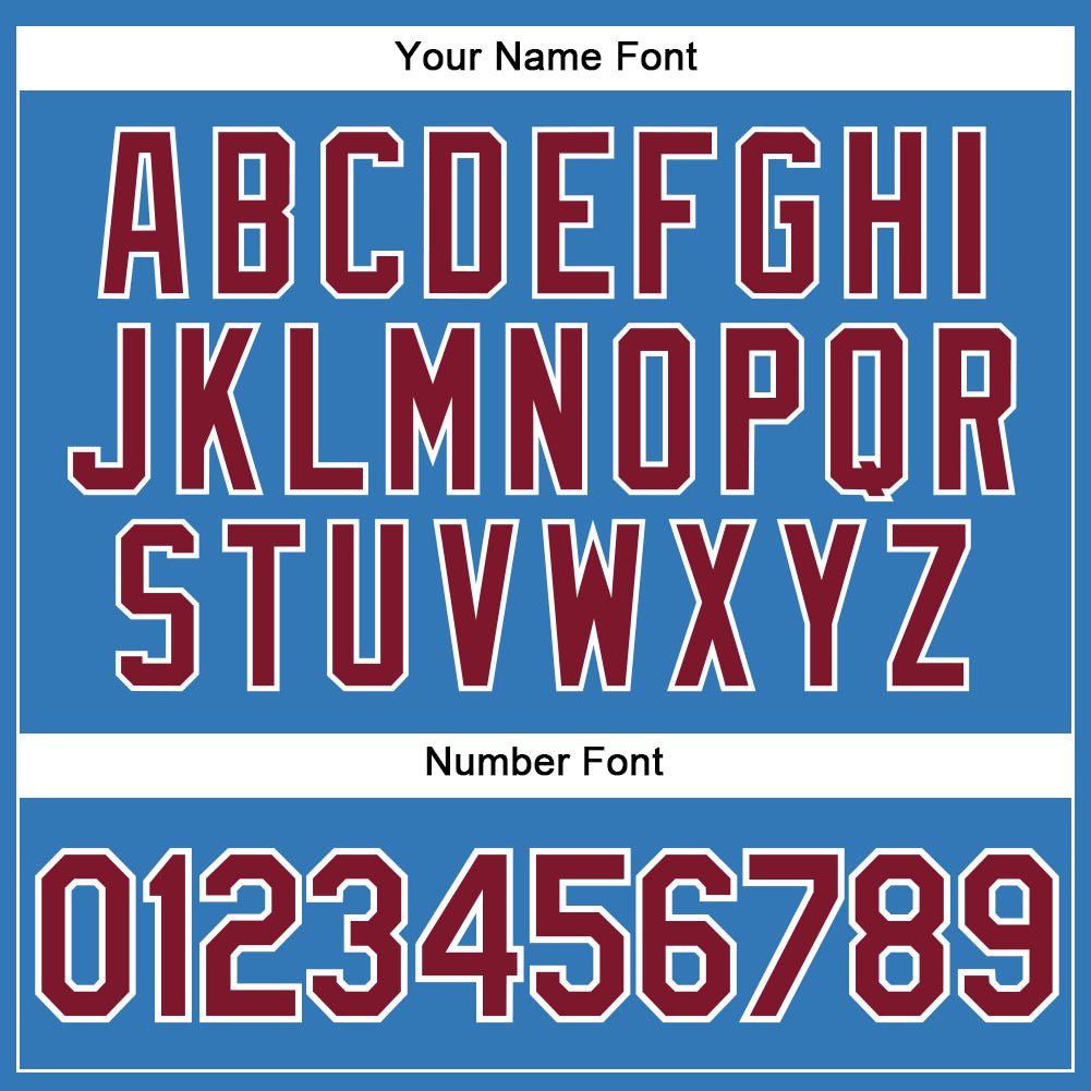 Custom Powder Blue Crimson-White Authentic Sleeveless Baseball Jersey - Sky-Custom