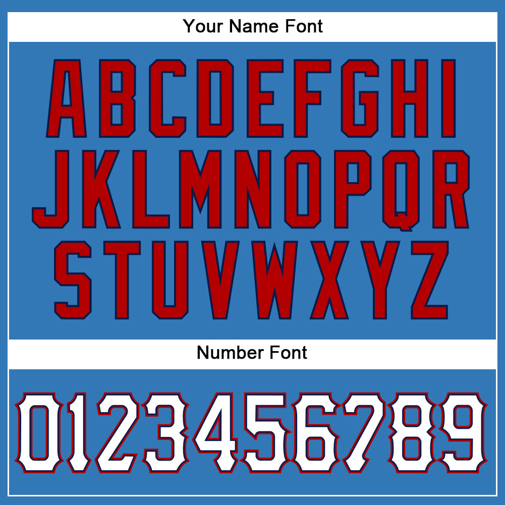 Custom Powder Blue White-Red Authentic Sleeveless Baseball Jersey - Sky-Custom