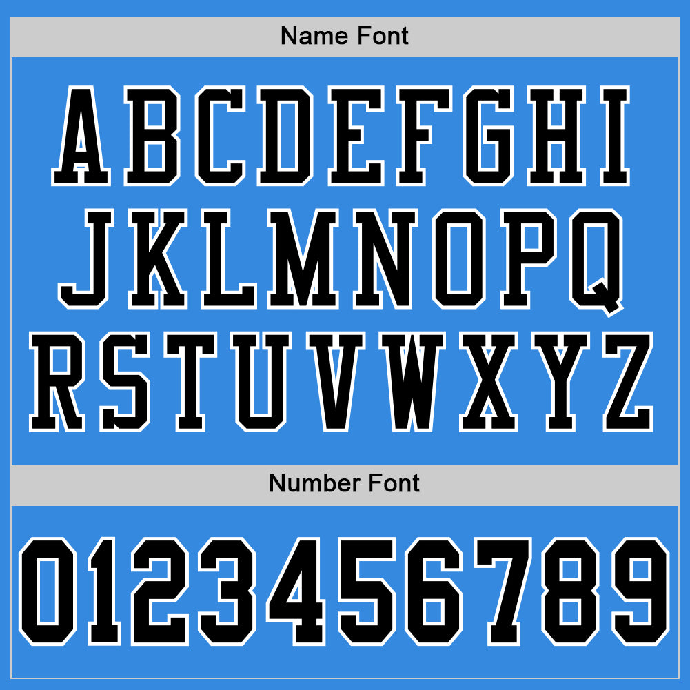 Custom Powder Blue Black-White Mesh Authentic Football Jersey - Sky-Custom