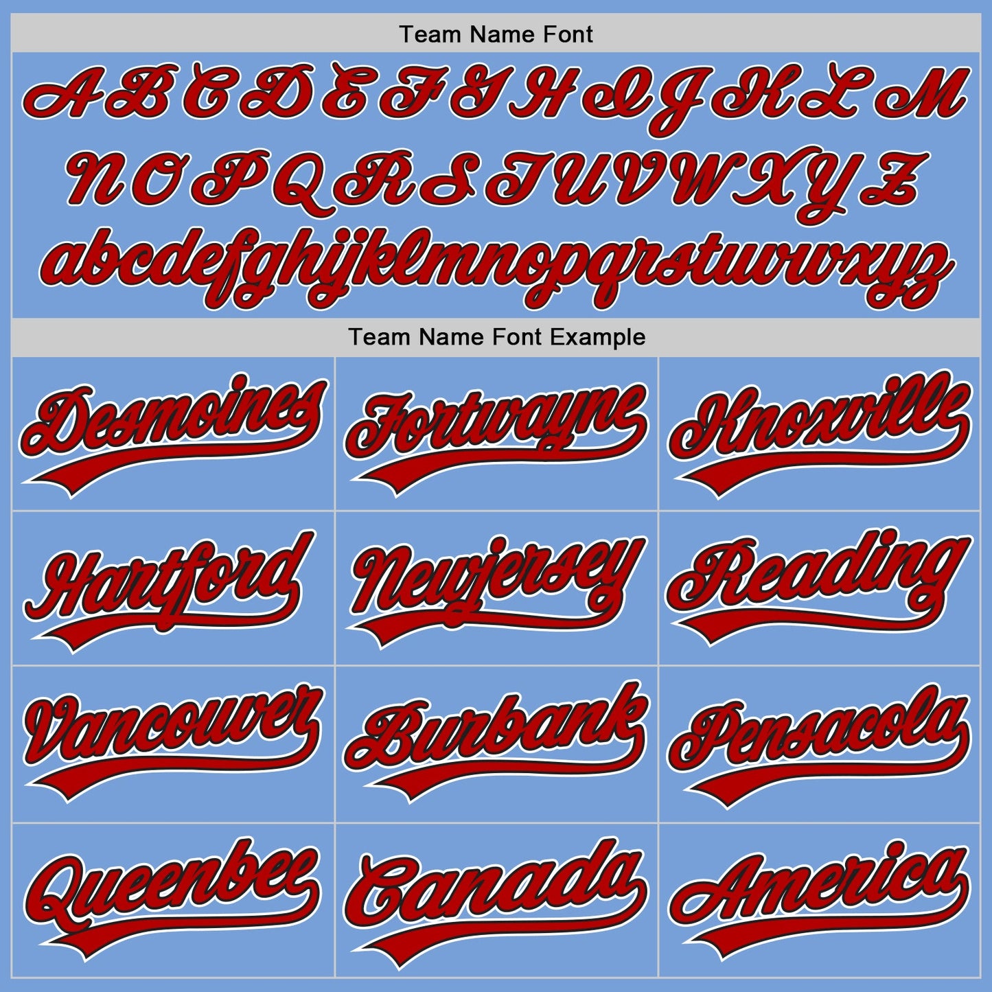 Custom Powder Blue Red Pinstripe Red-Black Authentic Baseball Jersey - Sky-Custom