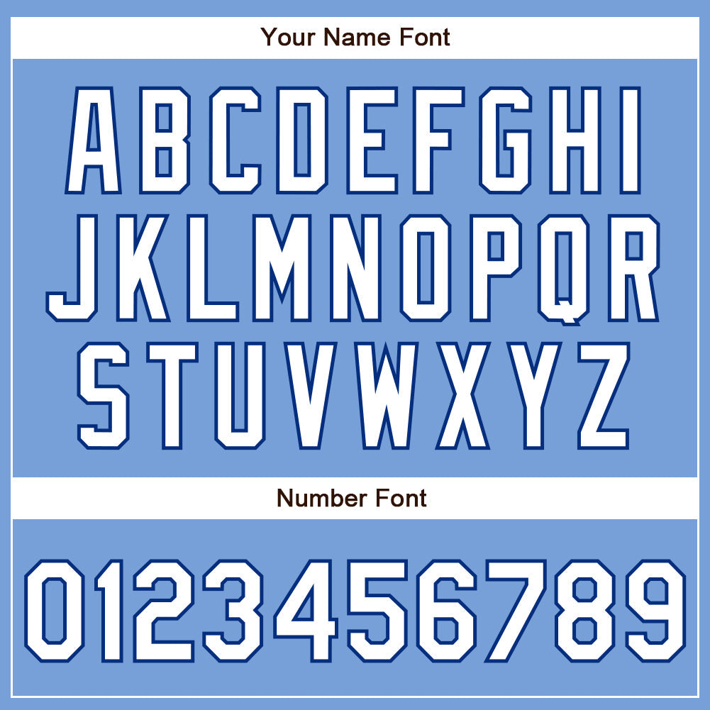 Custom Powder Blue White-Royal Authentic Baseball Jersey - Sky-Custom