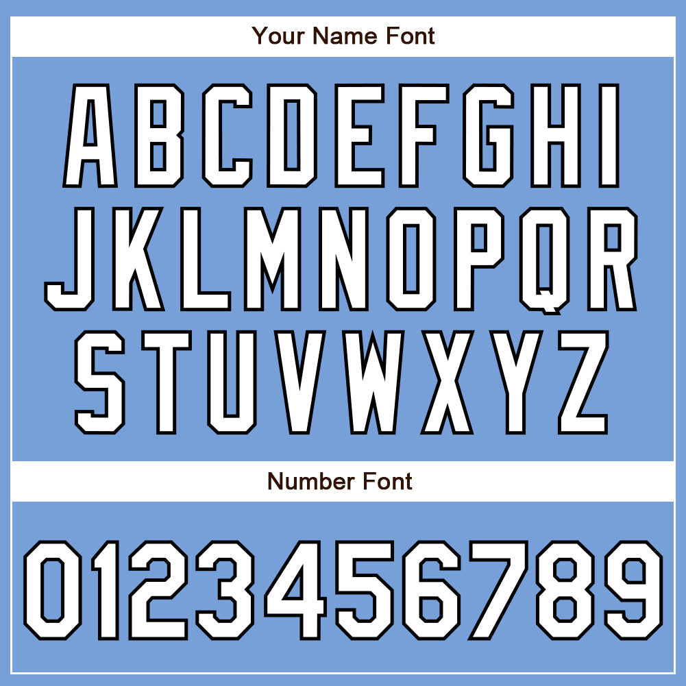 Custom Powder Blue White-Black Authentic Baseball Jersey - Sky-Custom