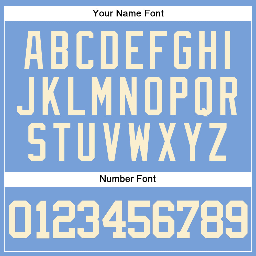 Custom Powder Blue Cream Authentic Baseball Jersey - Sky-Custom