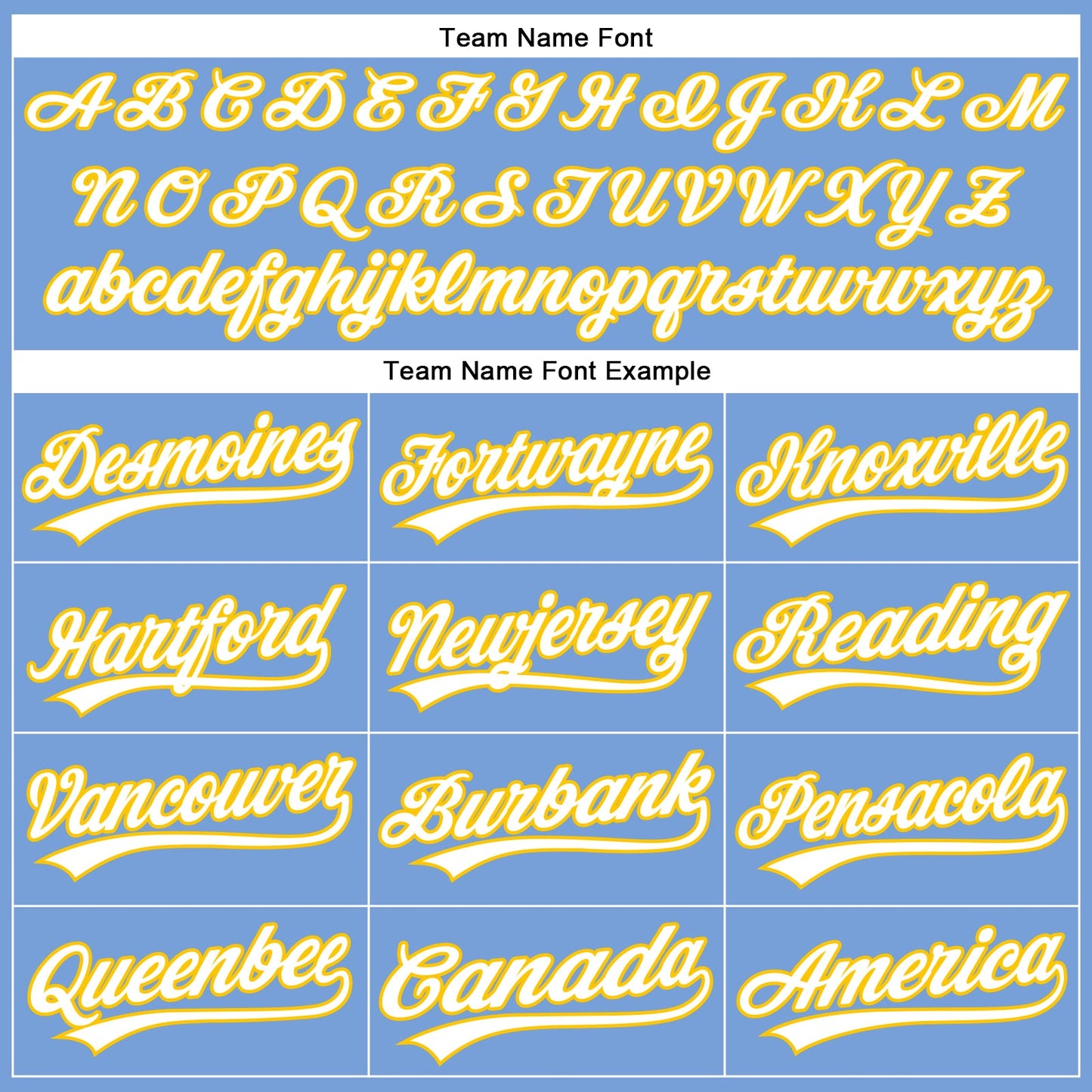 Custom Powder Blue White Pinstripe Yellow Authentic Baseball Jersey - Sky-Custom