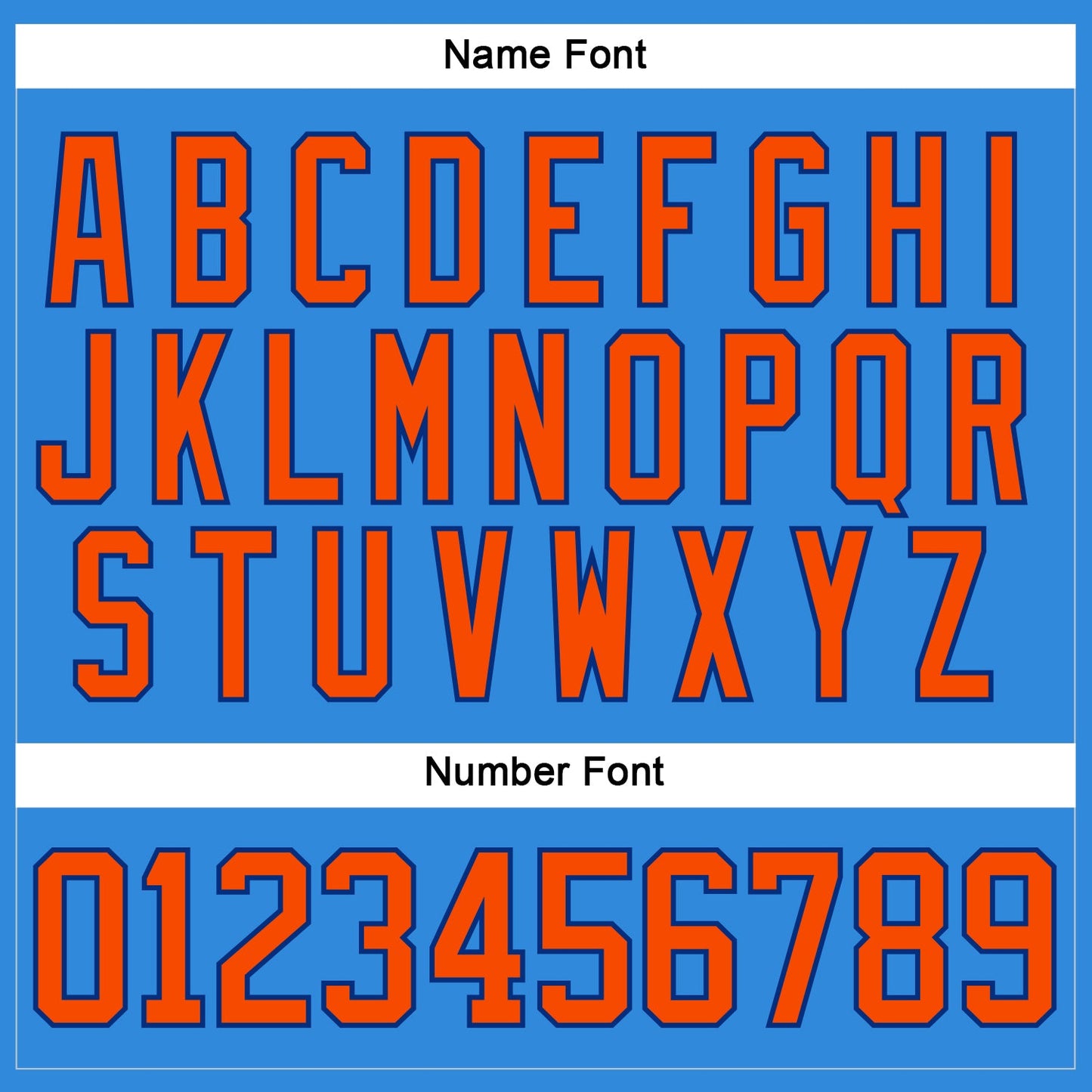 Custom Sky Blue Orange-Royal Hockey Lace Neck Jersey - Sky-Custom