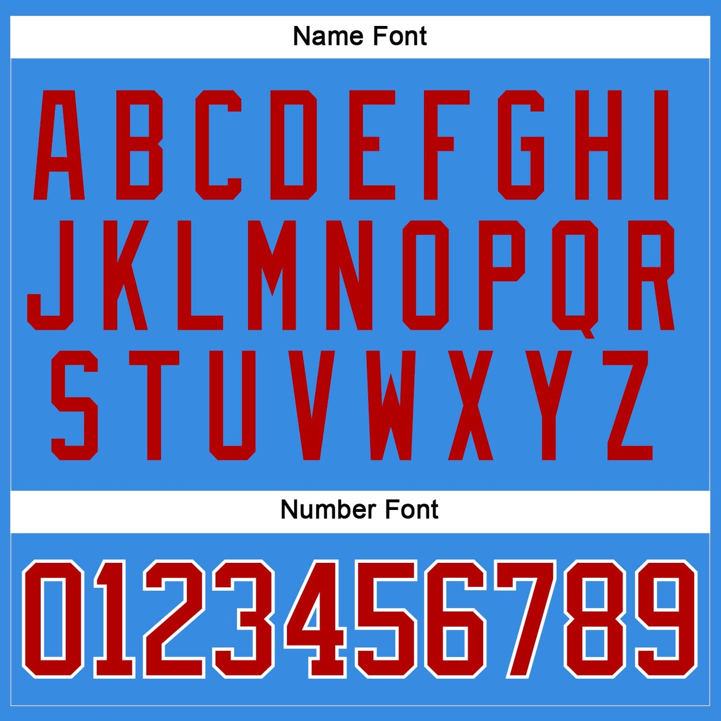 Custom Powder Blue Red-White Hockey Jersey - Sky-Custom