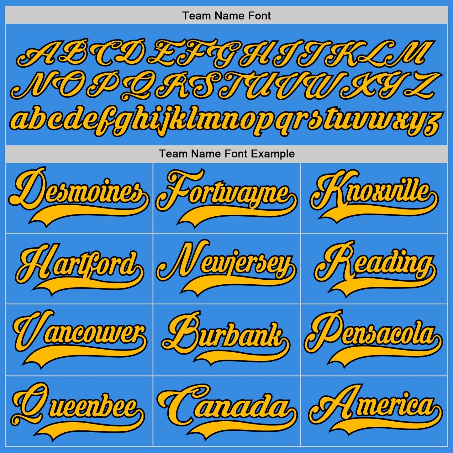 Custom Powder Blue Gold-Black Hockey Jersey - Sky-Custom