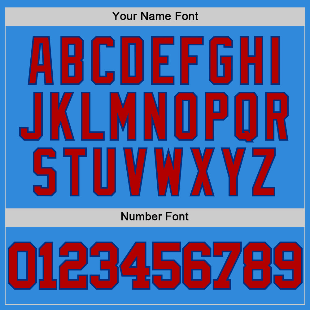 Custom Powder Blue Red-Royal Authentic Basketball Jersey - Sky-Custom