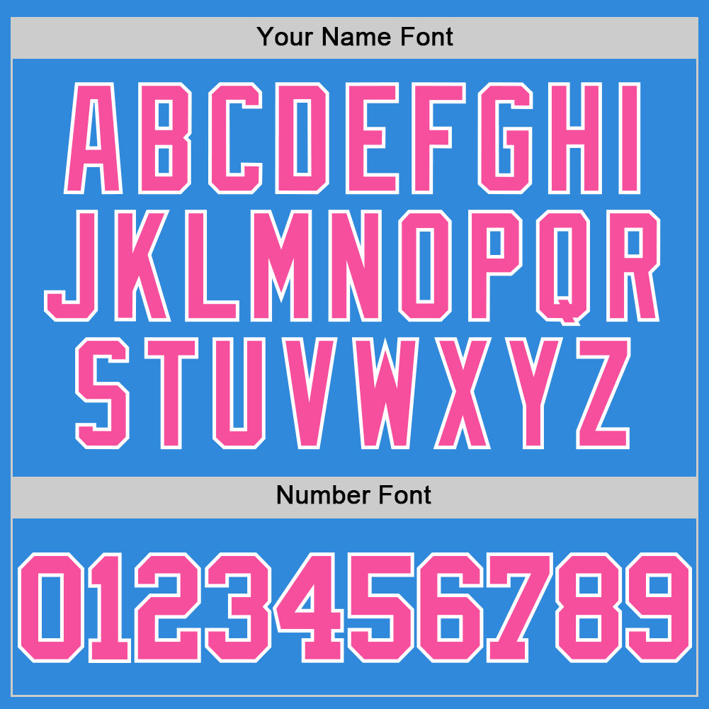 Custom Powder Blue Pink-White Authentic Basketball Jersey - Sky-Custom