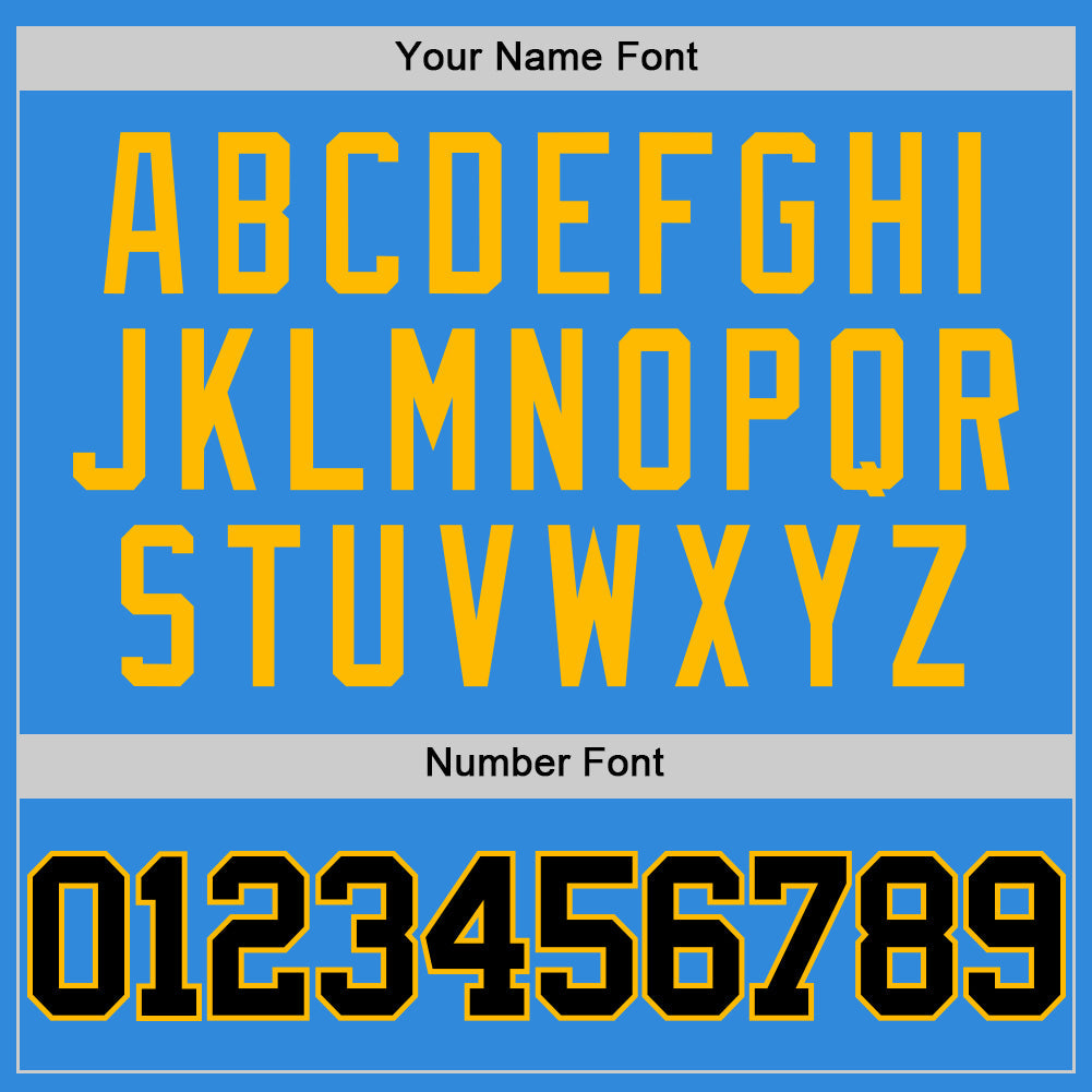 Custom Powder Blue Black-Gold Authentic Basketball Jersey - Sky-Custom