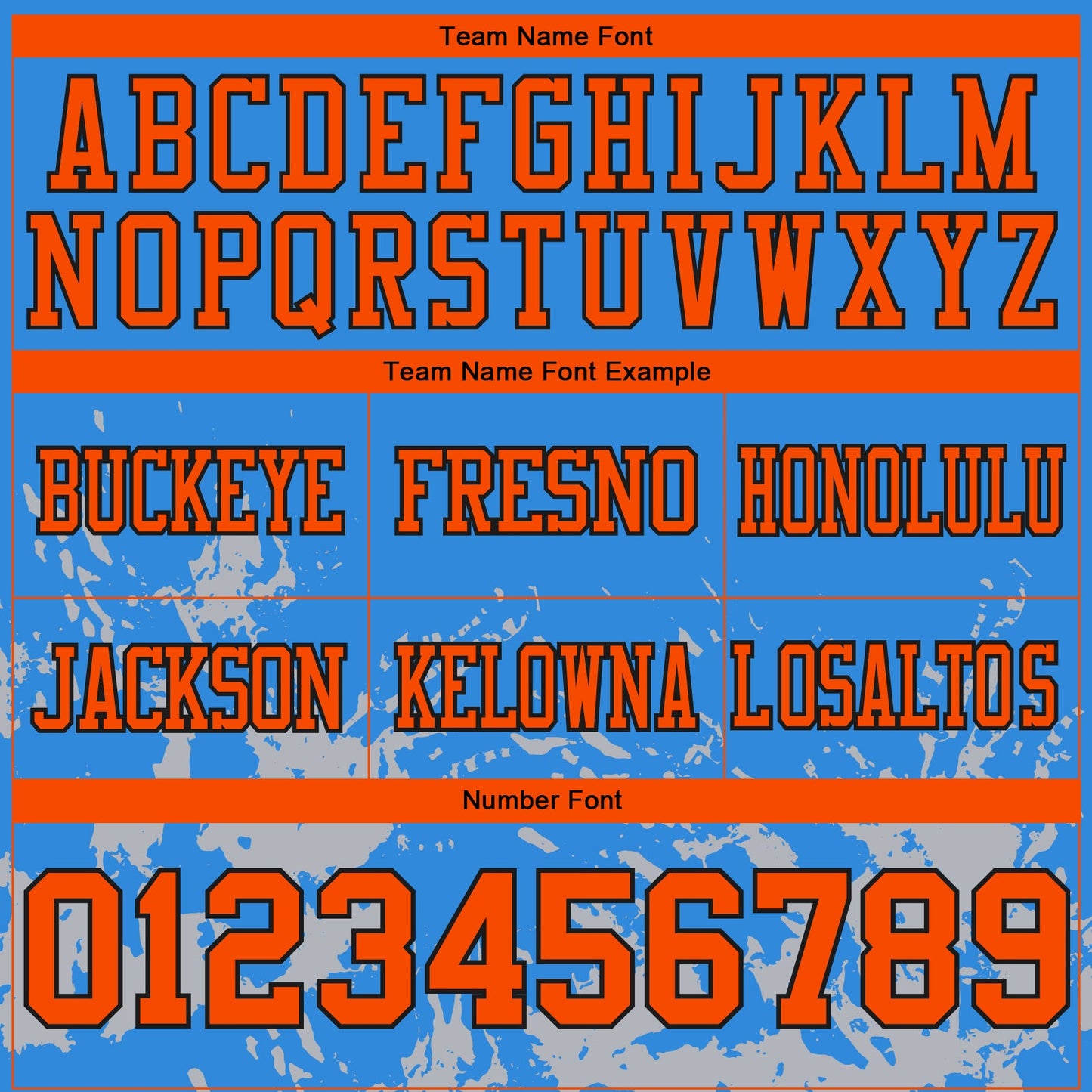 Custom Powder Blue Orange Gray-Black Splash Mesh Authentic Football Jersey - Sky-Custom