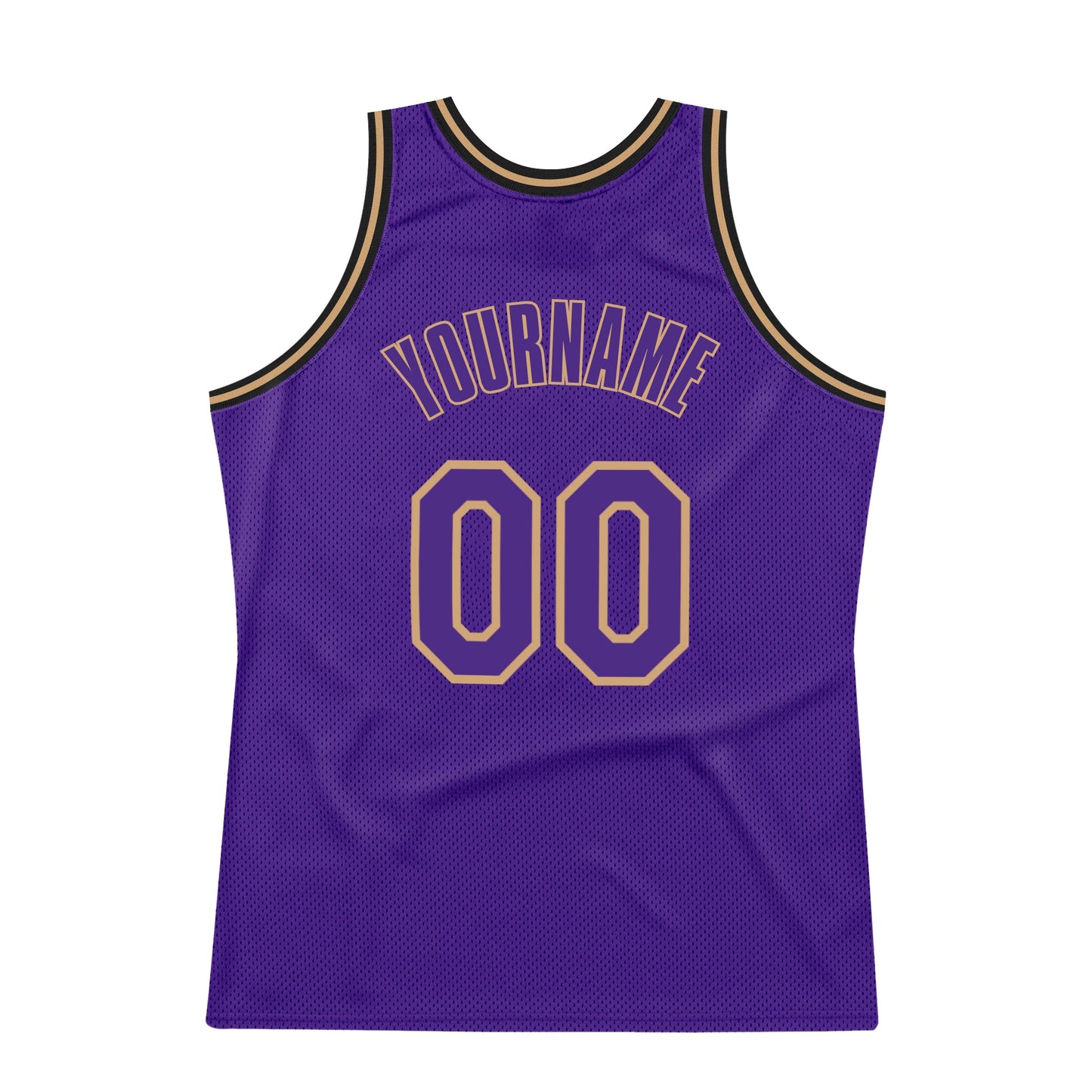 Custom Purple Purple-Old Gold Authentic Throwback Basketball Jersey - Sky-Custom