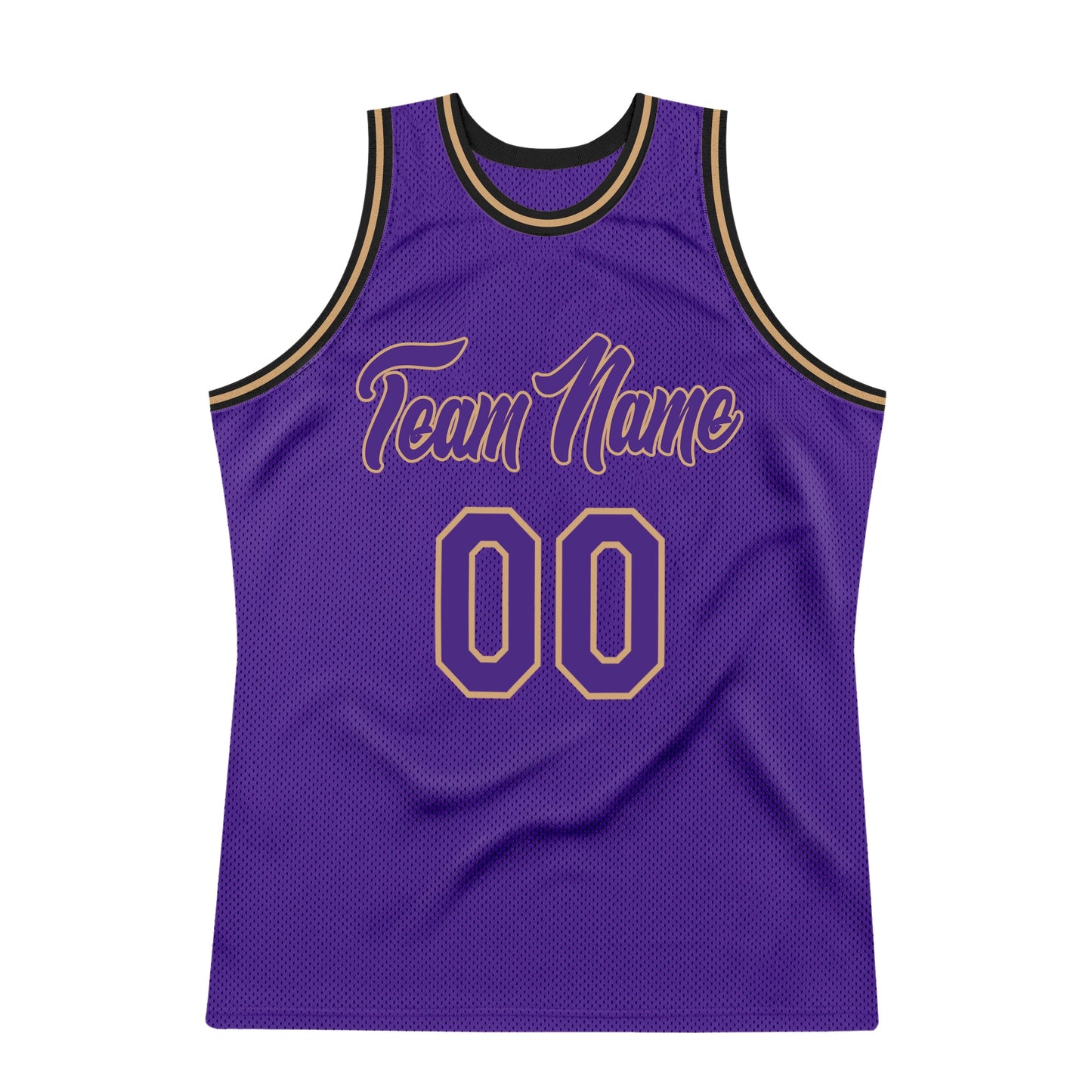Custom Purple Purple-Old Gold Authentic Throwback Basketball Jersey - Sky-Custom