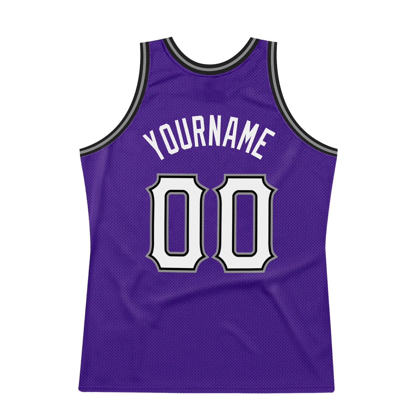 Custom Purple White-Black Authentic Throwback Basketball Jersey - Sky-Custom