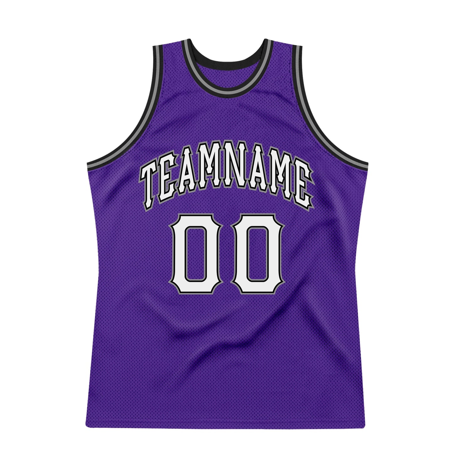 Custom Purple White-Black Authentic Throwback Basketball Jersey - Sky-Custom