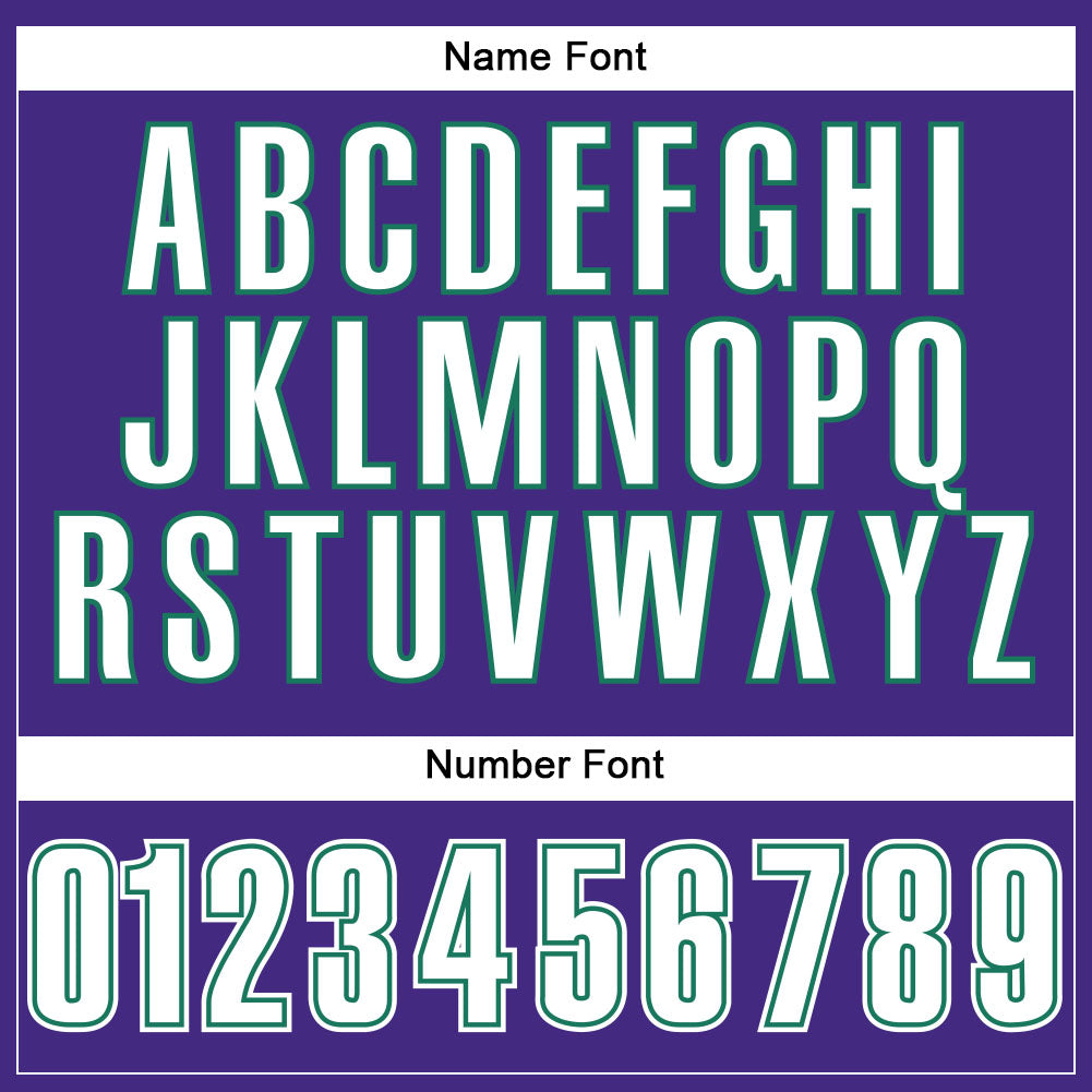 Custom Purple White-Kelly Green Mesh Authentic Football Jersey - Sky-Custom