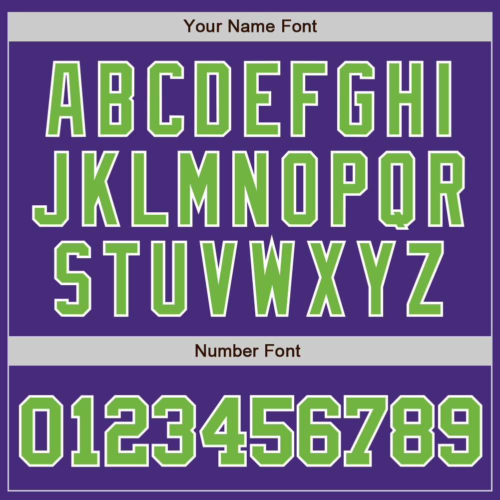 Custom Purple Neon Green-White Authentic Baseball Jersey - Sky-Custom