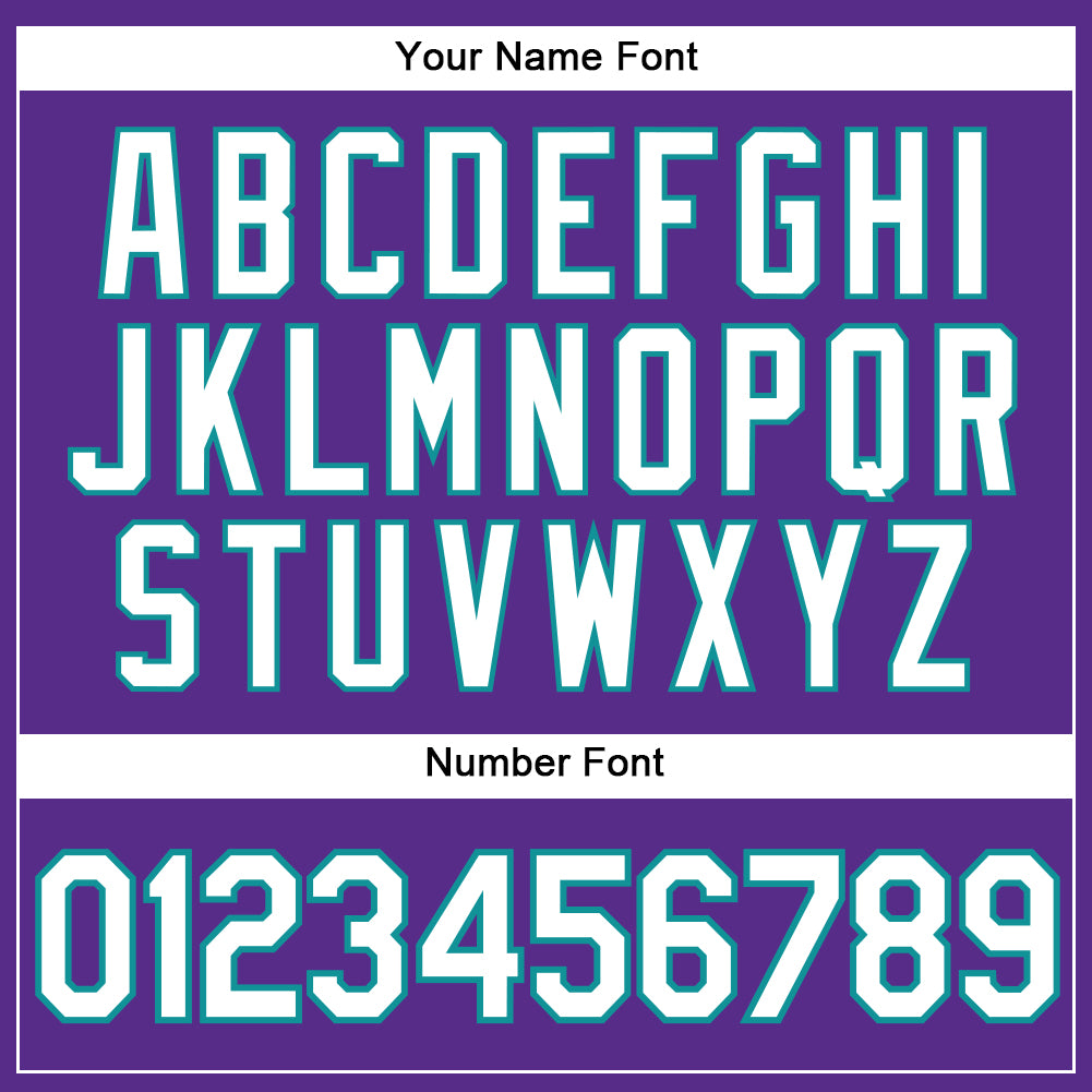 Custom Purple White-Teal Authentic Sleeveless Baseball Jersey - Sky-Custom