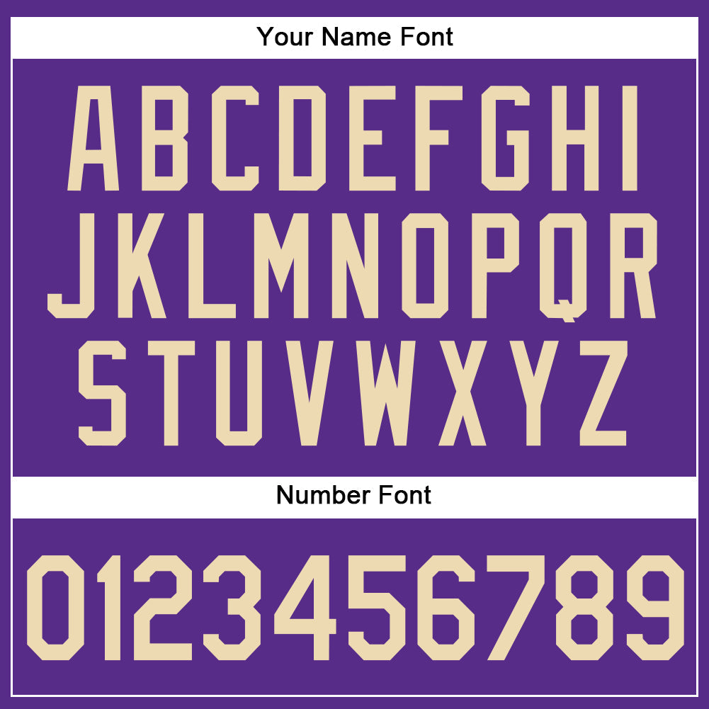 Custom Purple Cream-Gold Authentic Sleeveless Baseball Jersey - Sky-Custom