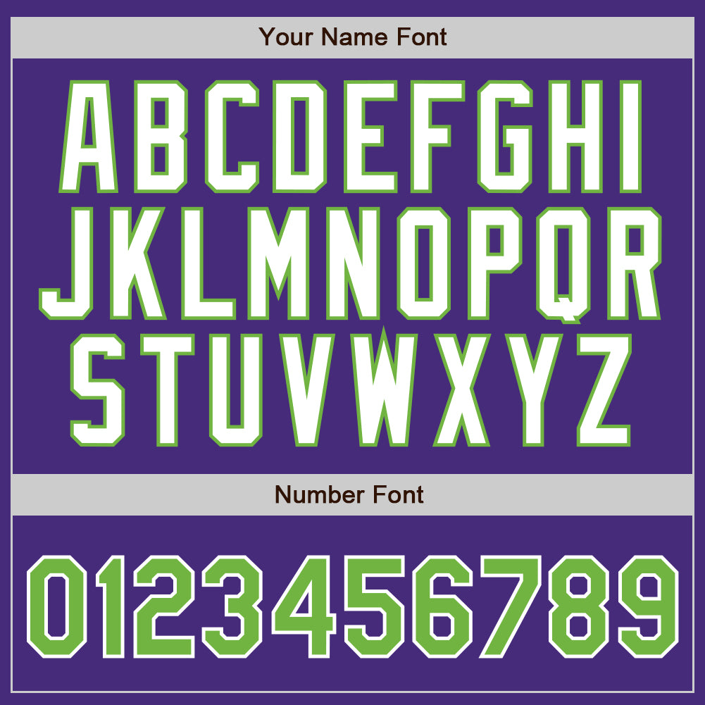 Custom Purple White Pinstripe Neon Green-White Authentic Baseball Jersey - Sky-Custom