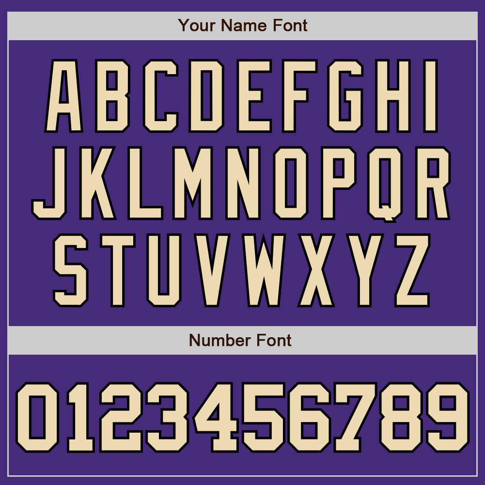 Custom Purple City Cream-Black Authentic Baseball Jersey - Sky-Custom