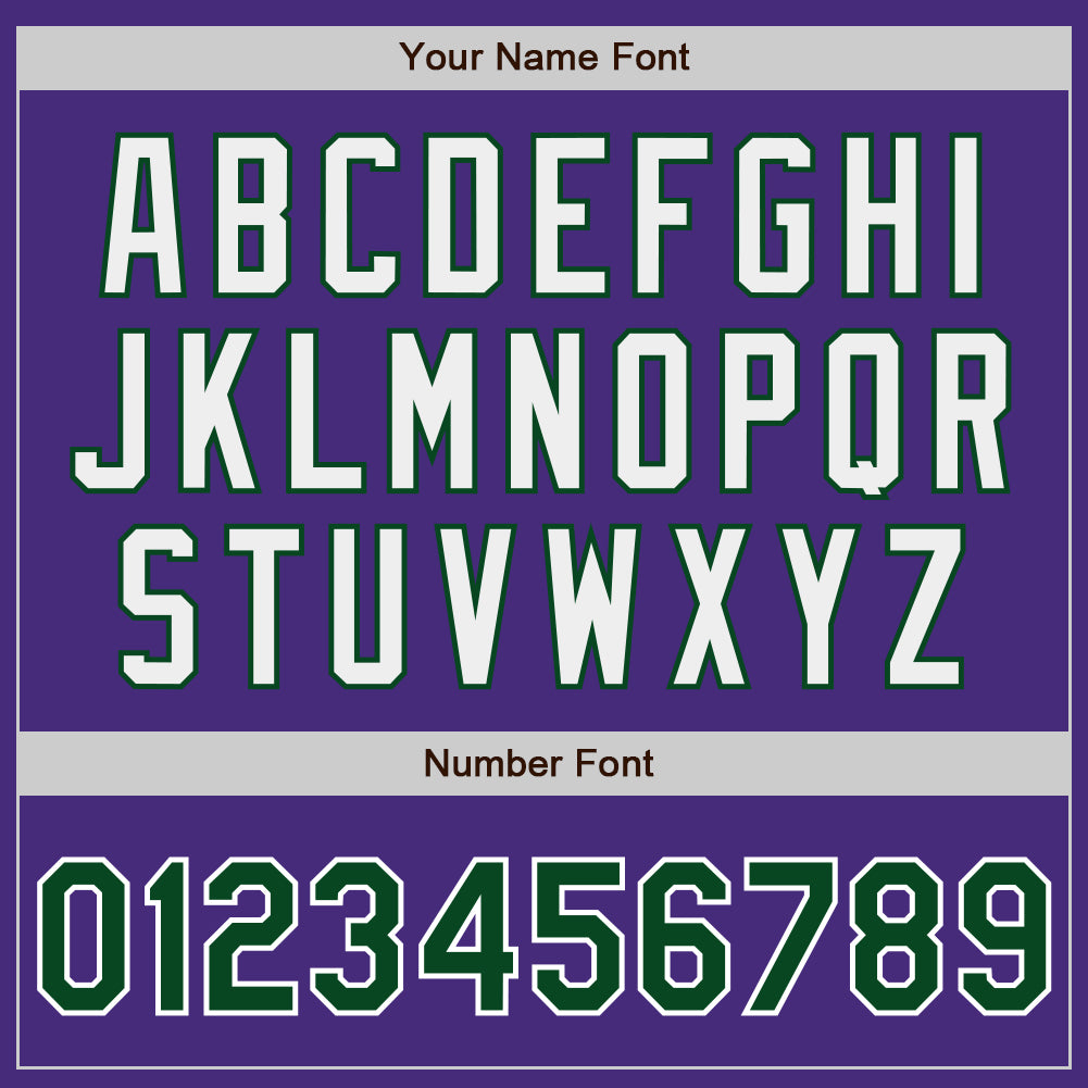 Custom Purple White Pinstripe Green Authentic Baseball Jersey - Sky-Custom