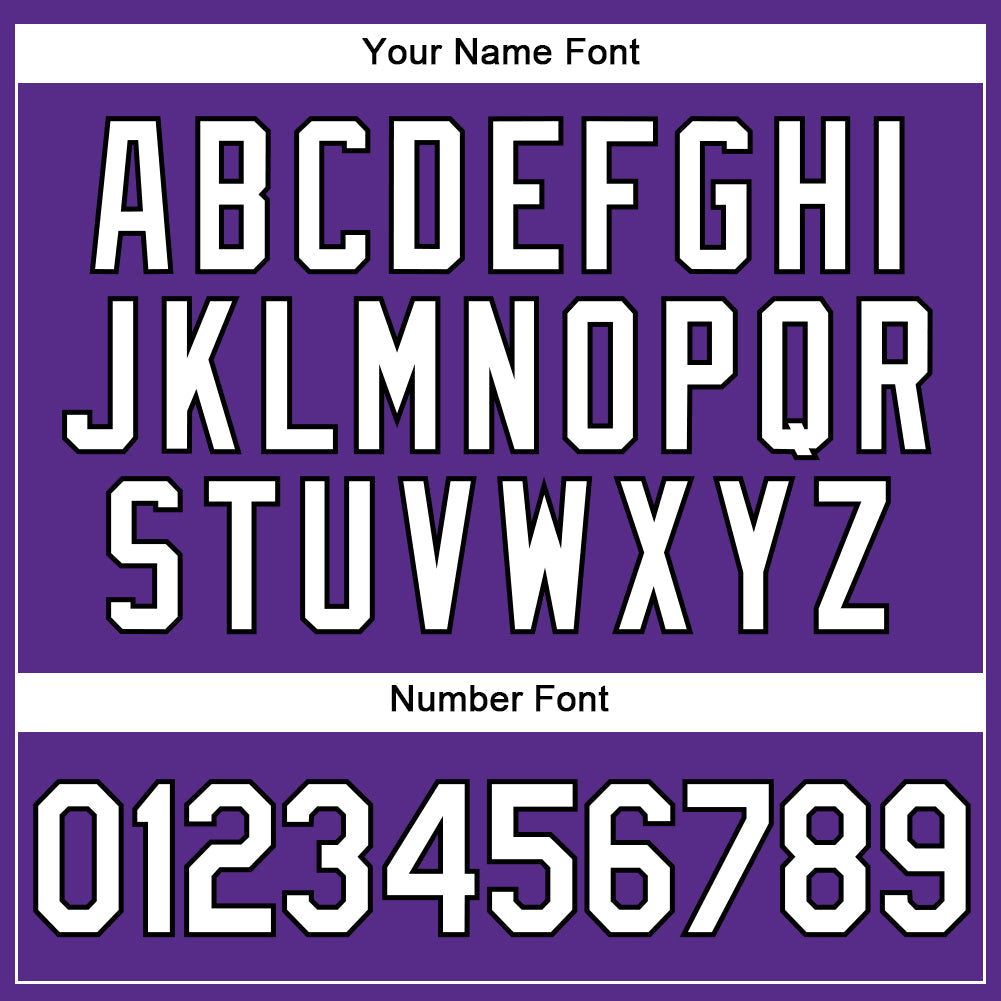 Custom Purple White Pinstripe Black Authentic Baseball Jersey - Sky-Custom