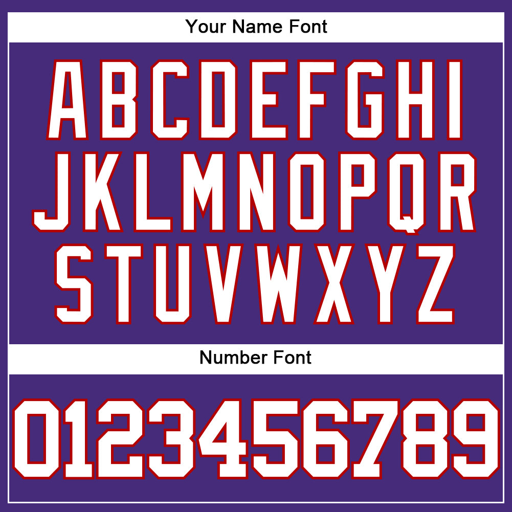 Custom Purple White-Red Authentic Baseball Jersey - Sky-Custom