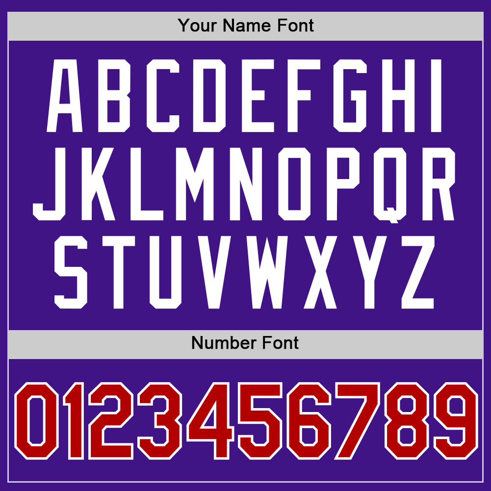 Custom Purple Red-White Authentic Throwback Baseball Jersey - Sky-Custom