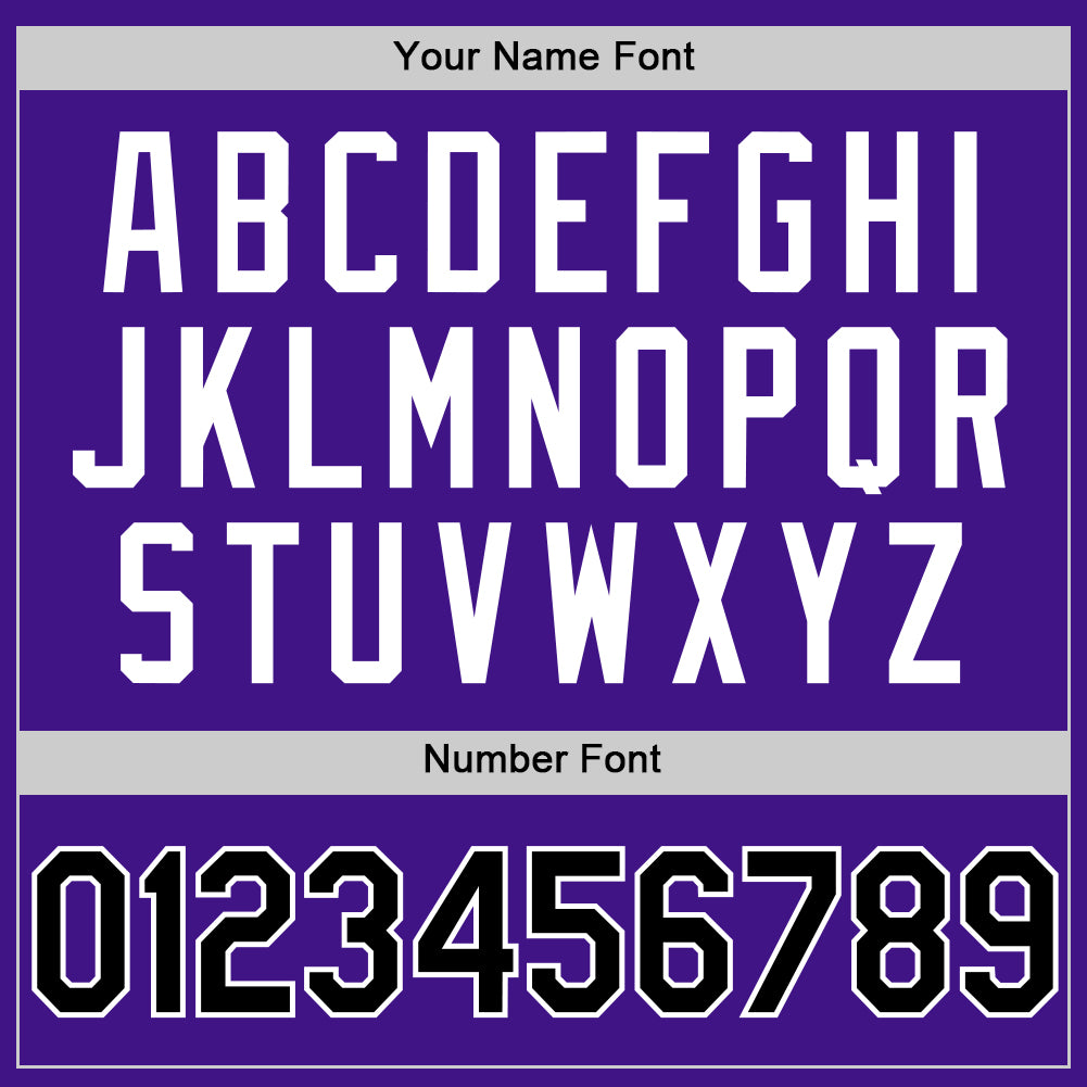 Custom Purple Black-White Authentic Throwback Baseball Jersey - Sky-Custom