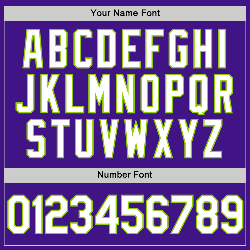 Custom Purple White-Neon Green Authentic Throwback Baseball Jersey - Sky-Custom