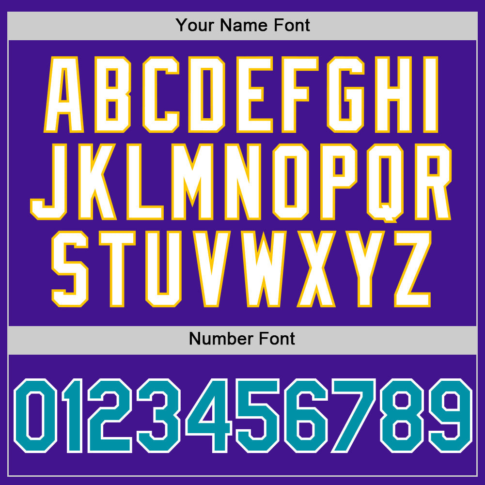 Custom Purple Teal-Yellow Mesh Authentic Throwback Baseball Jersey - Sky-Custom