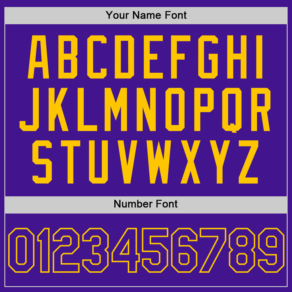Custom Purple Yellow Mesh Authentic Throwback Baseball Jersey - Sky-Custom