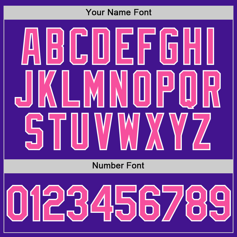 Custom Purple Pink-White Mesh Authentic Throwback Baseball Jersey - Sky-Custom