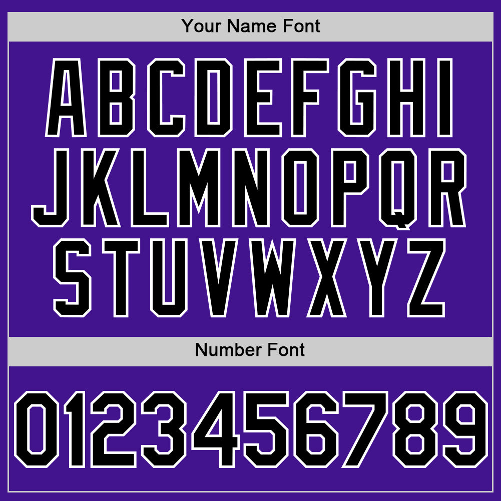 Custom Purple Black-Gray Mesh Authentic Throwback Baseball Jersey - Sky-Custom