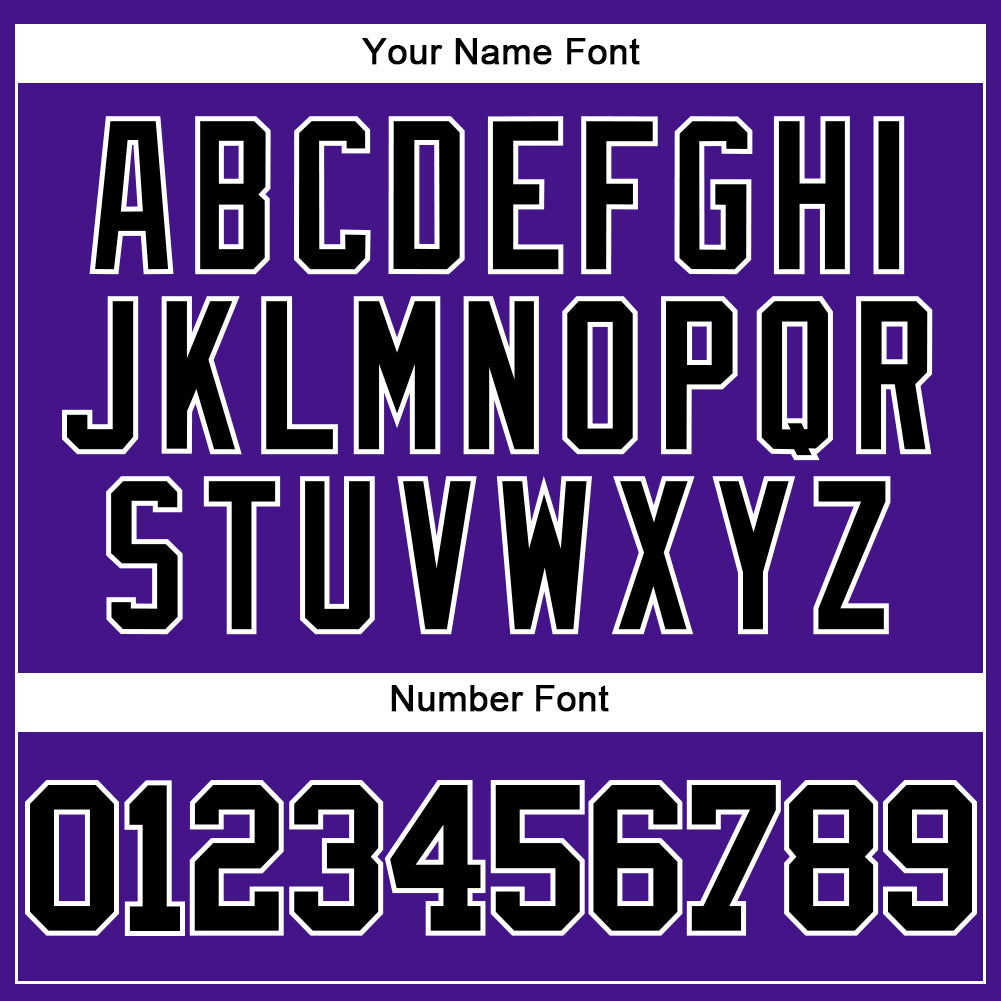 Custom Purple Black-Gray Mesh Authentic Throwback Baseball Jersey - Sky-Custom