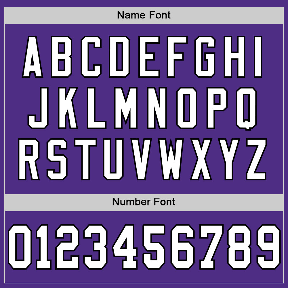 Custom Purple White-Black Mesh Authentic Throwback Football Jersey - Sky-Custom