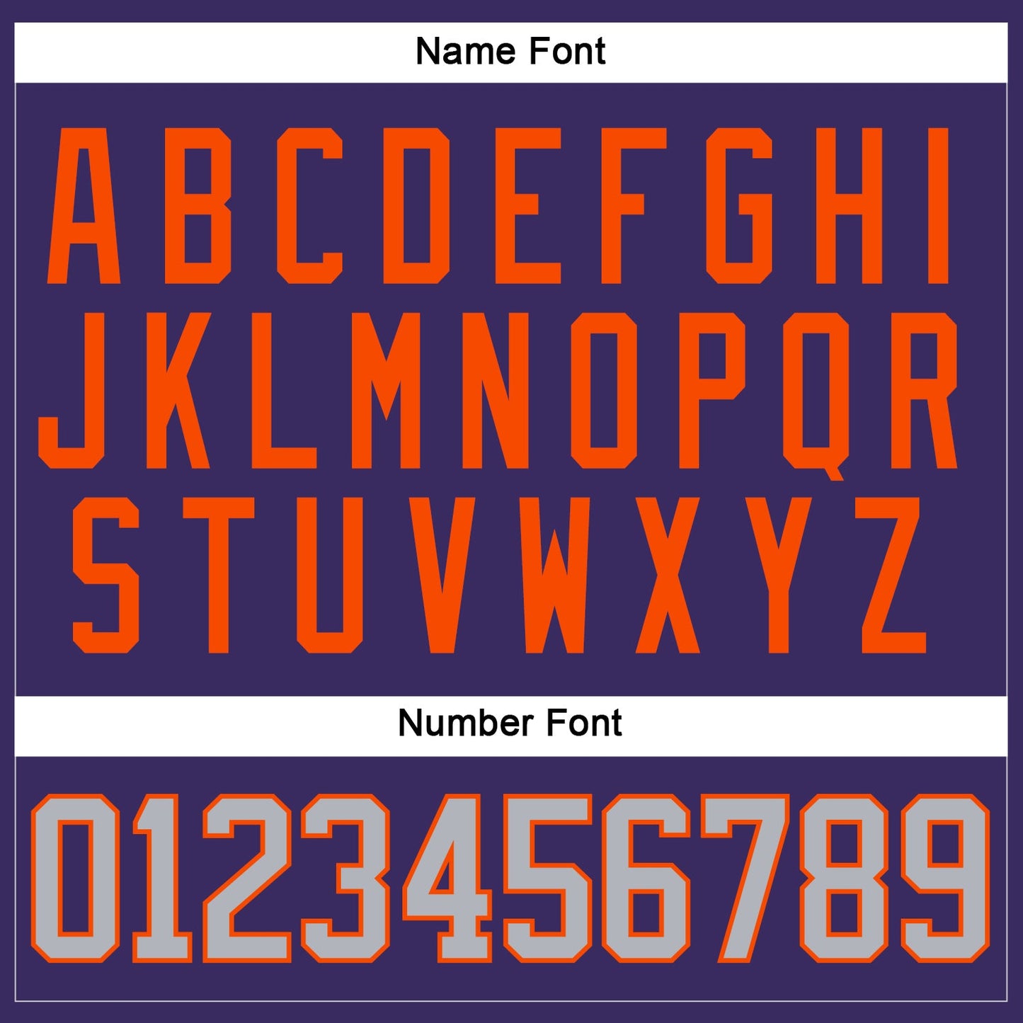 Custom Purple Gray-Orange Hockey Jersey - Sky-Custom