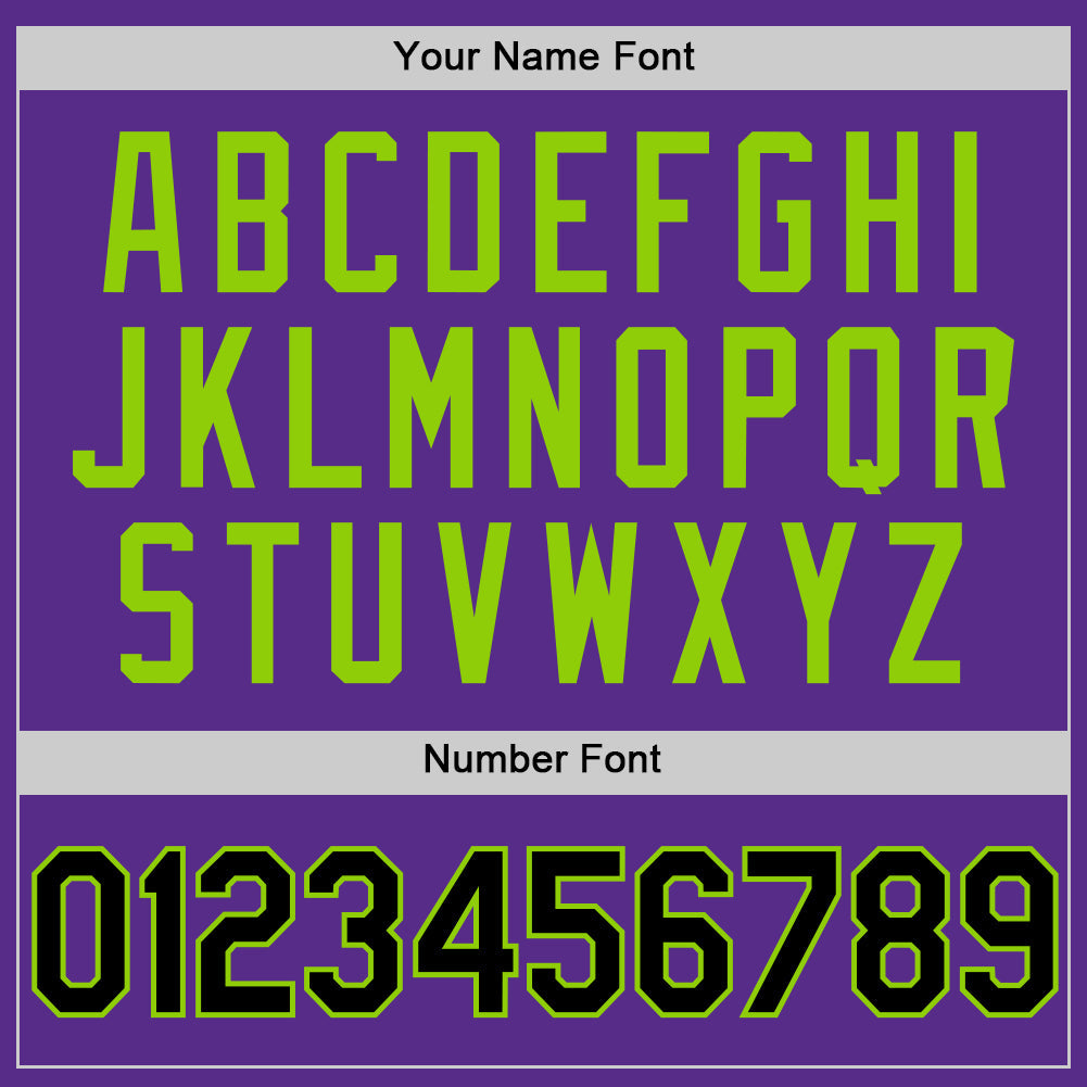 Custom Purple Black-Neon Green Authentic Throwback Basketball Jersey - Sky-Custom