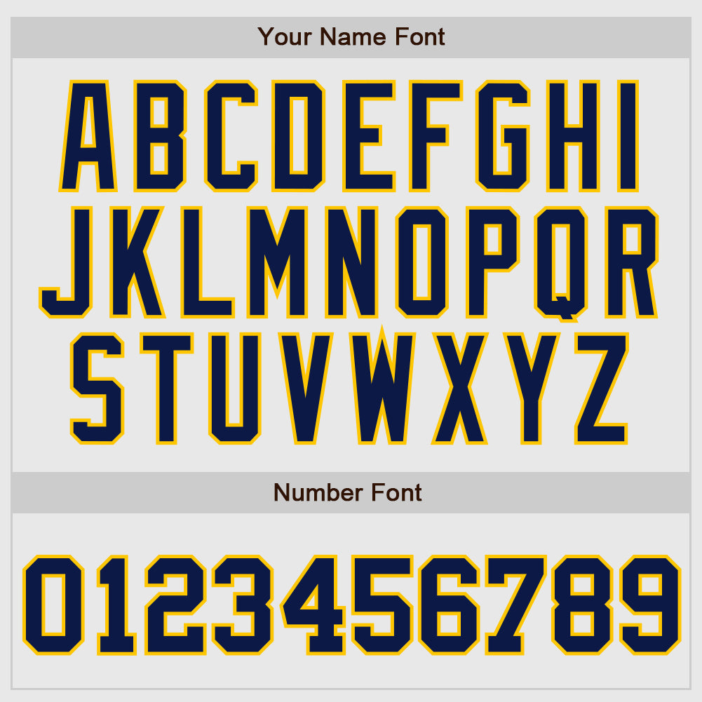 Custom White Navy Pinstripe Navy-Gold Authentic Raglan Sleeves Baseball Jersey - Sky-Custom