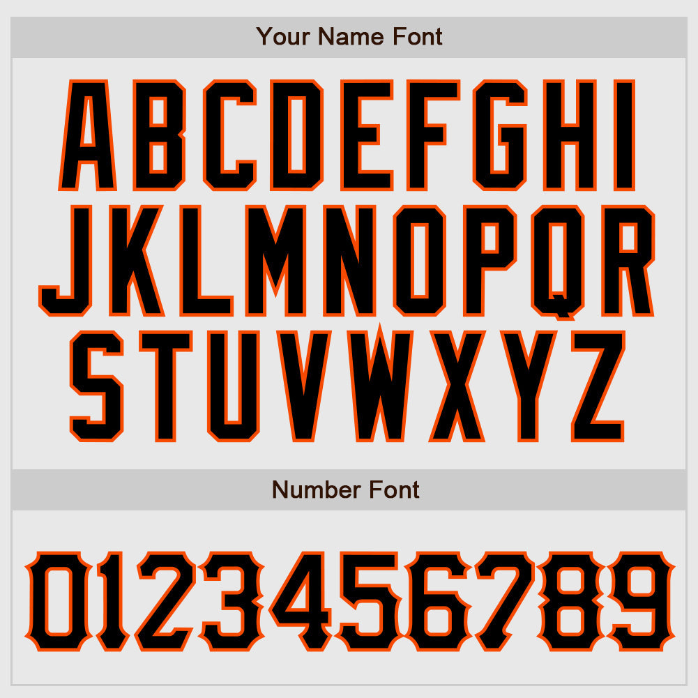 Custom White Orange Pinstripe Black-Orange Authentic Raglan Sleeves Baseball Jersey - Sky-Custom