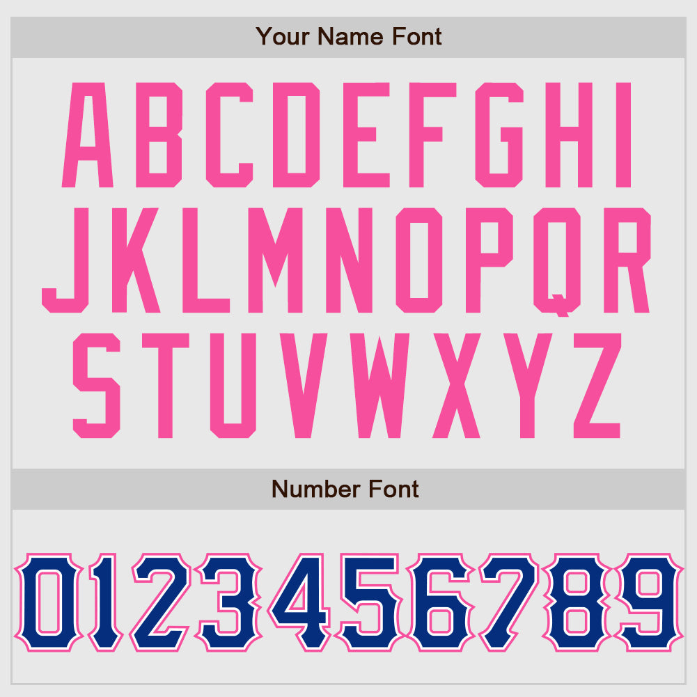 Custom White Pink Pinstripe Royal-Pink Authentic Raglan Sleeves Baseball Jersey - Sky-Custom