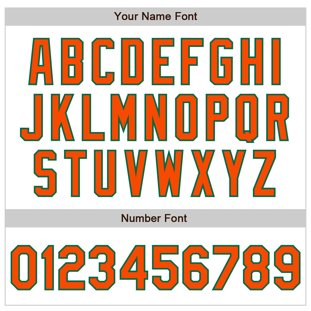 Custom White Orange-Kelly Green Authentic Raglan Sleeves Baseball Jersey - Sky-Custom