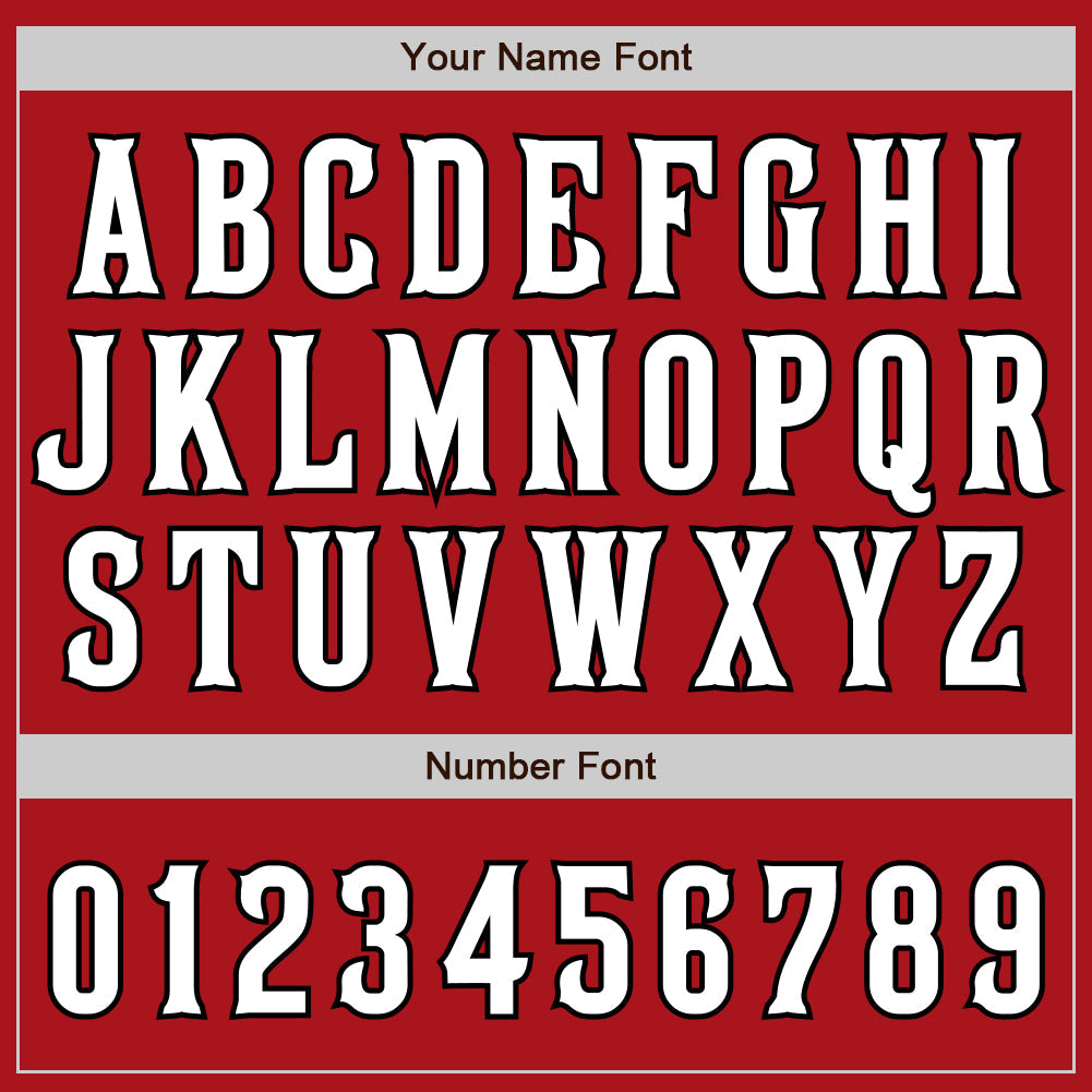 Custom Red White-Black Authentic Raglan Sleeves Baseball Jersey - Sky-Custom